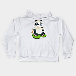 Panda Mummy Candle Kids Hoodie